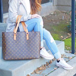 authentic LOUIS VUITTON Monogram Luco shoulder bag